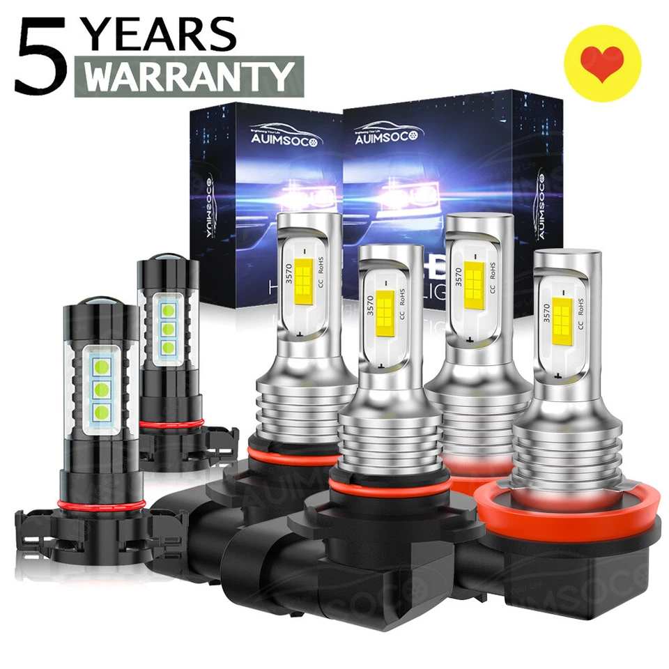 Kits de faros LED + focos antiniebla 10000K para Chevy Silverado 1500 2500 2007-2015 Foto 1 de 4