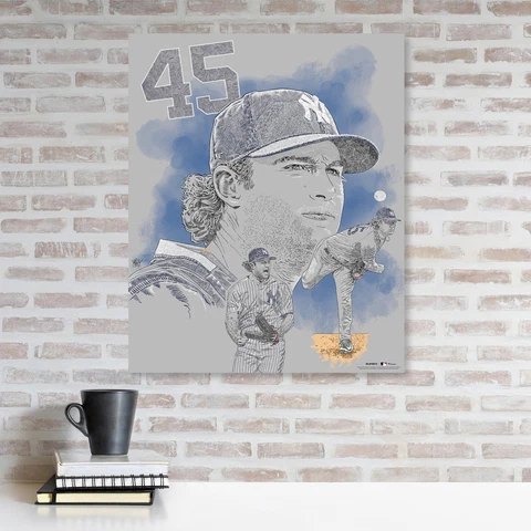 Gerrit Cole Yankees 20x24 Original Art and Print Cover