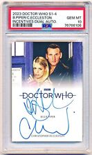 Doctor Who Billie Piper Christopher Eccleston Incentive Dual Autograph PSA 10