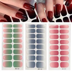 Nail Art Stickers Self-Adhesive DIY Stylish Nail Wraps Full Cover Sticker• - Picture 1 of 33