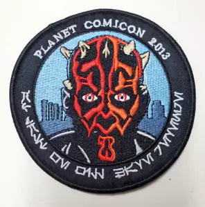 Star Wars 4" Darth Maul- Planet Comicon 2013 Patch- USA Mailed - Picture 1 of 1
