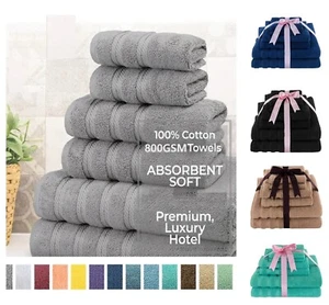 Luxury Bath Towels 700GSM 100% Egyptian Cotton Soft Face Hand Jumbo Bath Sheets - Picture 1 of 36