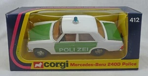 Corgi Toys 412 Mercedes Benz 240D Auto della Polizia da TRADE PACK - Foto 1 di 5