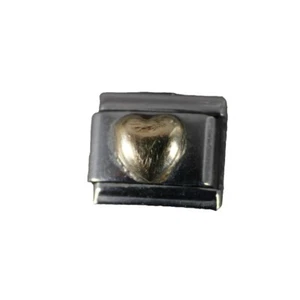 IF Composttion Gold Heart Stainless Steel Elastic Stretch Chain Link Charm - Picture 1 of 10