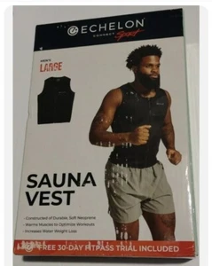 Echelon Connect Sport Men's Large Neoprene Zipper Sauna Vest. New - Picture 1 of 4