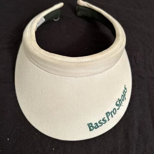 Bass Pro Shops One Size Fits All Six Golf Outside White Sunvisor ￼ - Picture 1 of 7