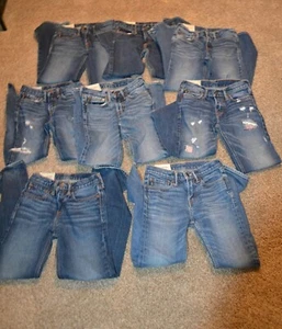 (8) Jean enfant fille Abercrombie Fitch taille lot de 12 - Photo 1/21