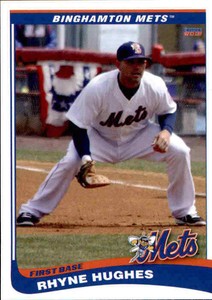 2013 Binghamton Mets Choice #15 Rhyne Hughes Picayune Mississippi Baseball Card