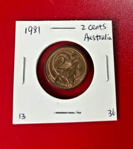 1981 AUSTRALIA 2 CENTS COIN - NICE WORLD COIN - Picture 1 of 2