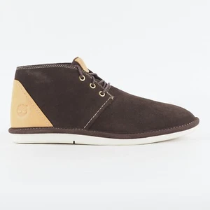 Herren Timberland City Shuffler Chukka A12K7 Dunkelbraun Leder Geschnürt Leger Stiefel - Bild 1 von 7