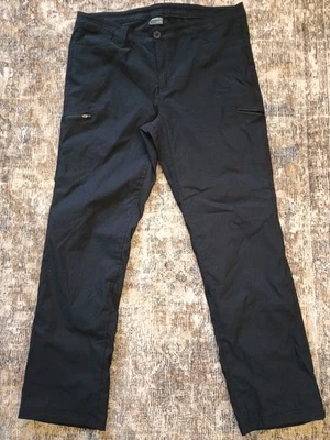 Pantalones Eddie Bauer Talla 14 Guide Pro Para Mujer Negros Forrados de Vellón Nylon Senderismo Foto 1 de 4
