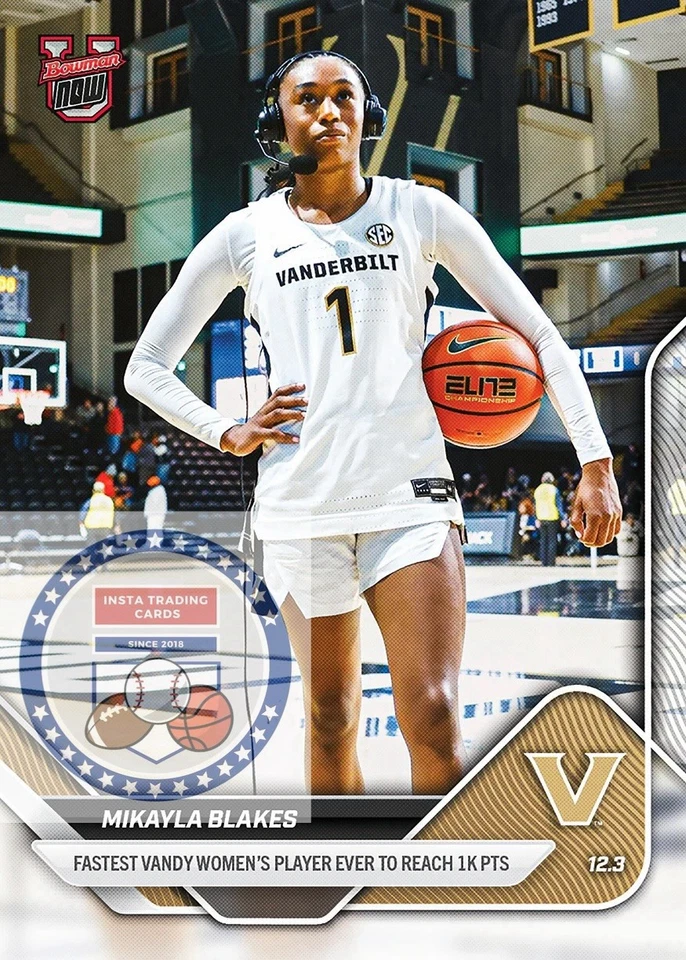 *预售* Mikayla Blakes - 2025 - 26 Bowman U NOW® 篮球 - 卡 25 — 第 1/1 张图片