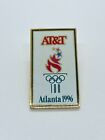 Vintage Enamel Pin Badge - 1996 Olympic Games Atlanta - AT&T - Olympic Flame