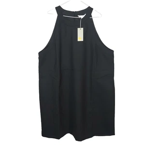Nuevo Vestido Boden 20-22 R Plus Sin Mangas Mezcla Lana Hasta la Rodilla Minimalista - Imagen 1 de 14