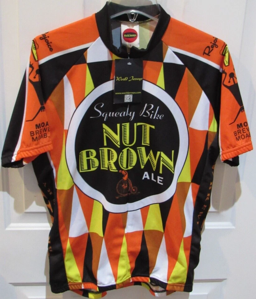 NUEVO CON ETIQUETAS “NUT BROWN ALE” Jersey de Ciclismo Adulto Talla Grande Moab Brewery Nuevo con Etiquetas Foto 1 de 4