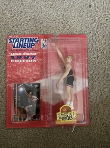 Línea inicial 1997 Luc Longley serie extendida de colección Chicago Bulls NBA nuevo en paquete - Imagen 1 de 4