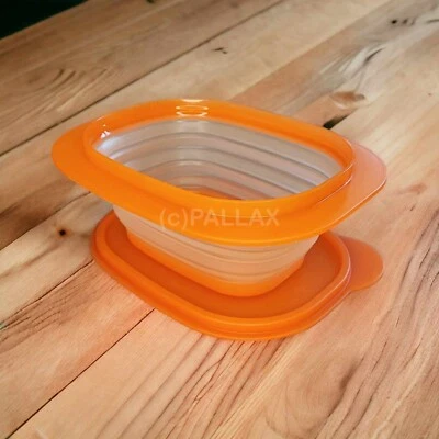 TUPPERWARE B38 MINI-MAX 850 ML RECHTECKIG FALTSCHÜSSEL ORANGE - Bild 1 von 2