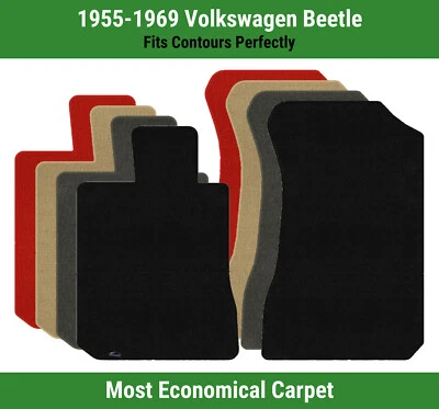 Lloyd Velourtex Front Row Carpet Mats for 1955-1969 Volkswagen Beetle  - Image 1 of 4