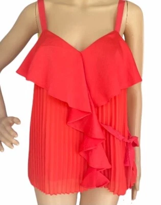 Camisola Chelsea28 para mujer con volantes y correa de espagueti talla mediana Foto 1 de 4