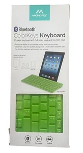 Teclado Bluetooth Merkury Innovations Teclado Inalámbrico ColorKeys Verde Neón - Imagen 1 de 5