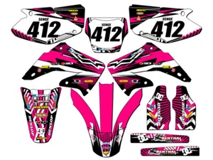 2004-2012 CR 125 R MAYHEM Pink Senge kit de gráficos compatible con Honda - Imagen 1 de 10