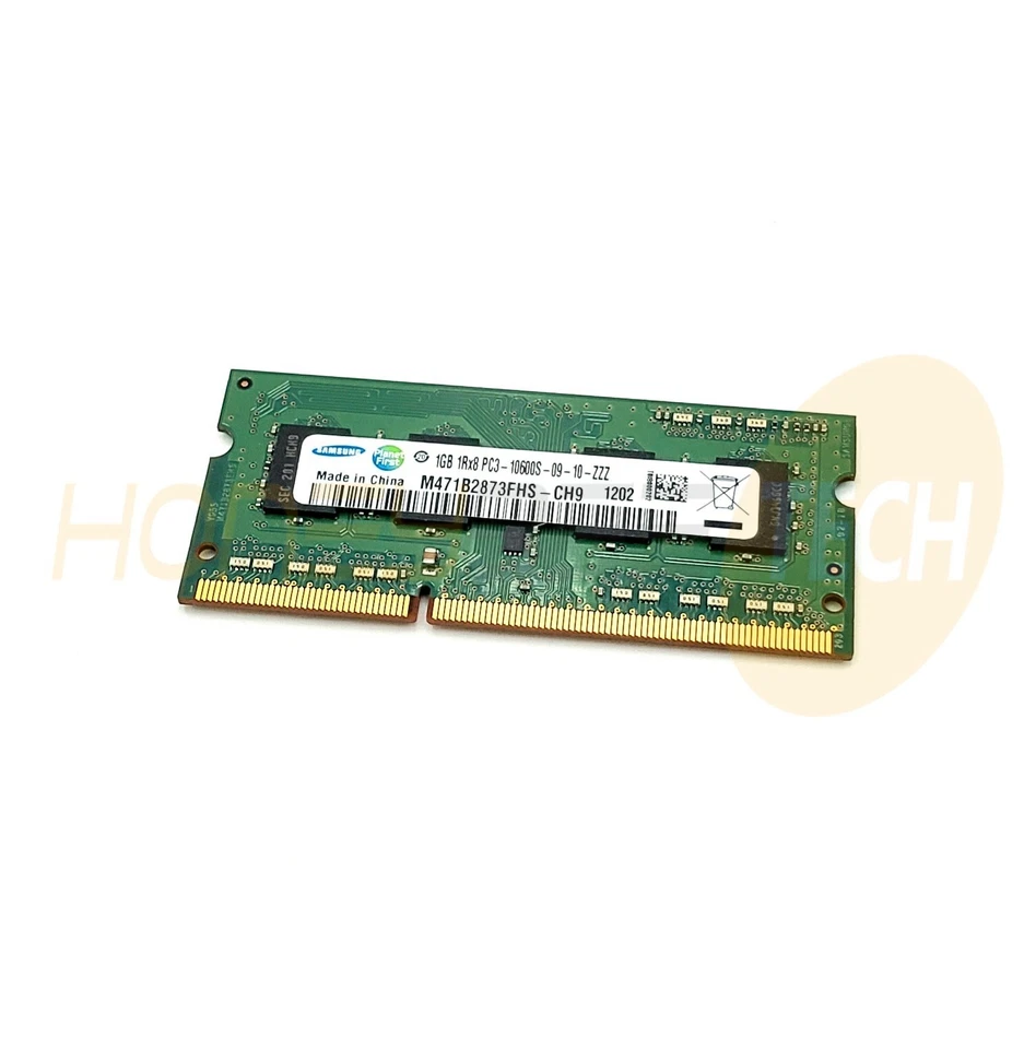 GENUINE DELL 1GB 1RX8 PC3-10600S 1333MHZ SODIMM MEMORY RAM 3D9HM 03D9HM TESTED - Image 1 of 2