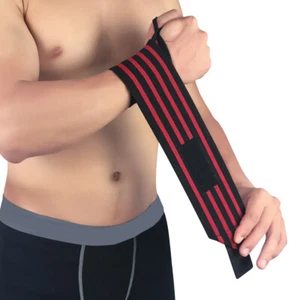 Fitness Brace Elastic Bandage Sports Wrist Band Training Weightlifting Wristband - Picture 1 of 16
