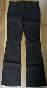 Pantaloni eleganti bootcut elasticizzati esatti a righe marroni The Limited 6R - Foto 1 di 6