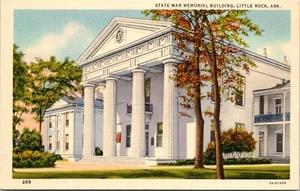State War Memorial Building Little Rock AR Arkansas 1930 Curteich Linen Postcard - Picture 1 of 2