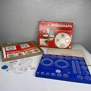 Vintage Kenner 1967 Spirograph Set 401 Complete Blue Tray Drawing Art Toy - Picture 1 of 10