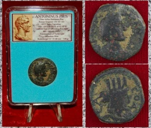 Ancient Roman Empire Coin ANTONINUS PIUS Tyche Jerusalem Mint! - Picture 1 of 4