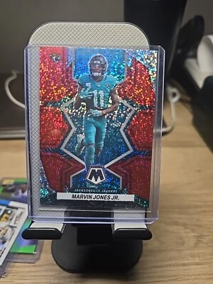 2022 Panini Mosaic -  Red Sparkle Prizm #92 Marvin Jones - Image 1 of 2