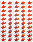 50 Finding Nemo Envelope Seals / Labels / Stickers, 1" by 1.5"