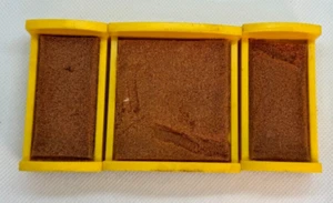 Vintage Fisher Price Little People Set of Three (3) BEDS w ORIGINAL FOAM Pink - Picture 1 of 3