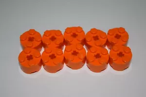 10 Lego ladrillo naranja 2 x 2 redondo (6143) E55 - Imagen 1 de 1