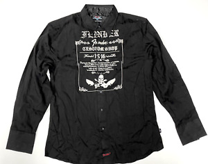 Fender Shirt Black Size XL Fender Custom Shop 100% Cotton