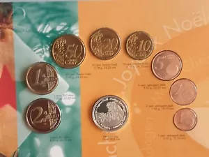 NEDERLAND, Euromuntset 2002 **KERST, 1 cent t/m 2 € ** + EEN ZILVEREN PENNING ! - Imagen 1 de 9