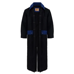 Resistance Western Long Old Cowboy Canvas Jacket - Rangewear Canvas Duster Coat - Picture 1 of 17