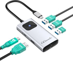 Typ C auf HDMI USB 3.0 USB-C Adapterkabel 5 in 1 Hub 4K For Galaxy MacBook - Picture 1 of 7