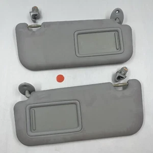 2017-2019 Toyota Corolla Sun Visor Set Driver Passenger LH RH Light Gray OEM - Picture 1 of 12