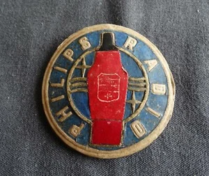 Philips "Miniwatt" Röhren, Original Werbeplakette 1930er Jahre - Imagen 1 de 3