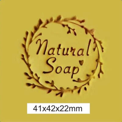 Natural Soap Wreath Acryllic Soap Stamp - image 1 of 4