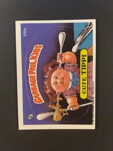 1987 Topps Trading Card Garbage Pail Kids Sticker Cute Tippi #335a - Picture 1 of 2