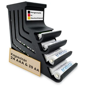 Batterie Aufbewahrungsbox – Batterie Organizer für AA Mignon & AAA Micro - Bild 1 von 7