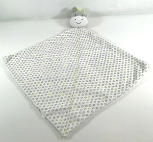 Carters Giraffe Security Blanket Precious Firsts Rattle Dots Gray Green White - Picture 1 of 3