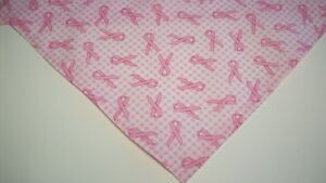 Bandana/Scarf, Tie On/Slide On, Breast Cancer Awareness, Pink, S, M 