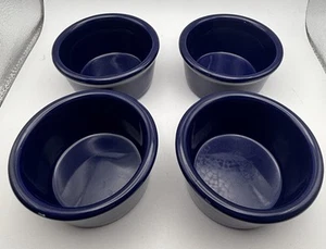 Chantal Cobalt Blue Baking Ramekins Custard Cups - 3” Set of Four - Picture 1 of 5
