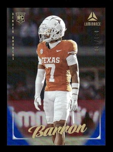 JAHDAE BARRON 2025 PANINI LUMINANCIA FÚTBOL #162 AZUL RC/150 DENVER BRONCOS - Imagen 1 de 2