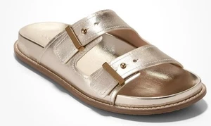 NEW Cole Haan Women's Marisol Footbed Sandal Soft Gold LTR Size 7B W32385 - Picture 1 of 6