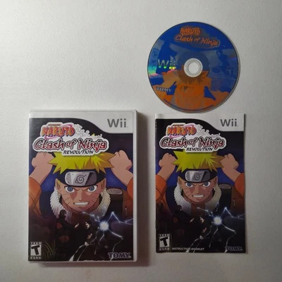 Naruto Clash of Ninja Revolution Wii Video Game Multiplayer CIB Complete - Image 1 of 2